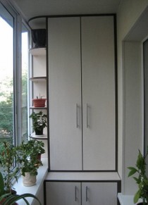 Шкаф для балкона из ДСП фото