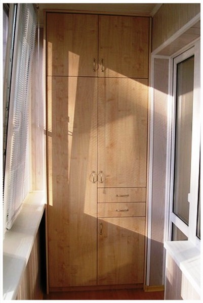 Заказать встроенный шкаф на балкон фото 419