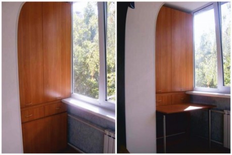 шкаф на балкон по индивидуальным размерам