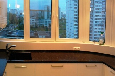 Переделка балкона в кухню фото