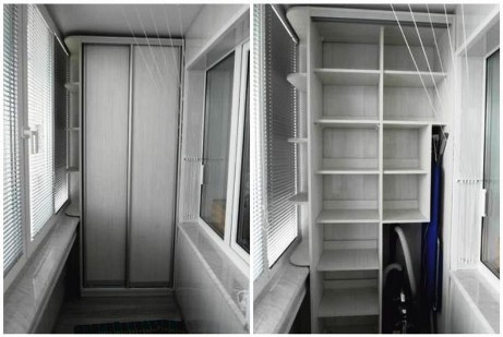 Встроенный шкаф купе на балкон цена 34100 руб.