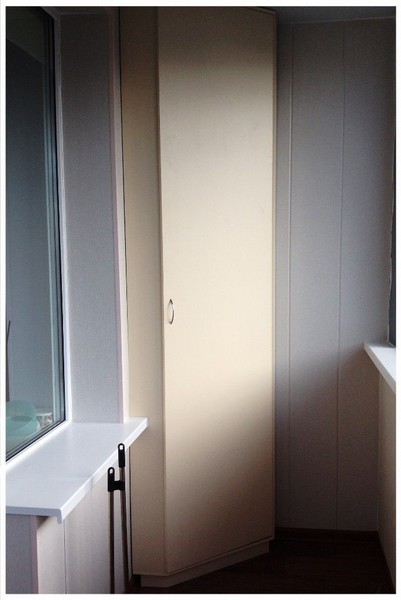 Маленький угловой шкаф на балкон фото 432