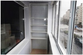 Мебель для хранения на балконе фото 176- окрытый стеллаж из ЛДСП недорого